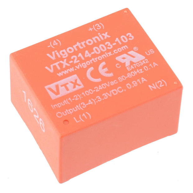 12V AC-DC 3W Single Output Power Supply VTX-214-003-112