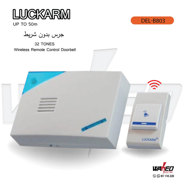 Wireless Doorbell - 32 Tones  - Up To 50m