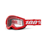 100% Strata 2 Clear Lens Goggles