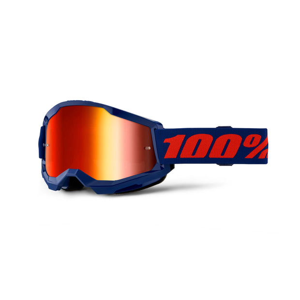 100% Strata 2 Mirror Lens Goggles