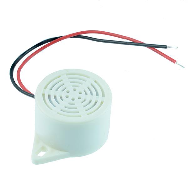 White 12V Electronic Mechanical Buzzer 150mm