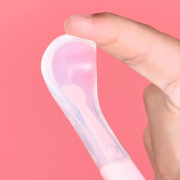 2-in-1 Silicone Baby Spoon – Soft & Safe Feeding Tool