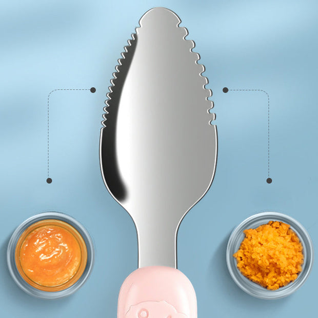 2-in-1 Silicone Baby Spoon – Soft & Safe Feeding Tool