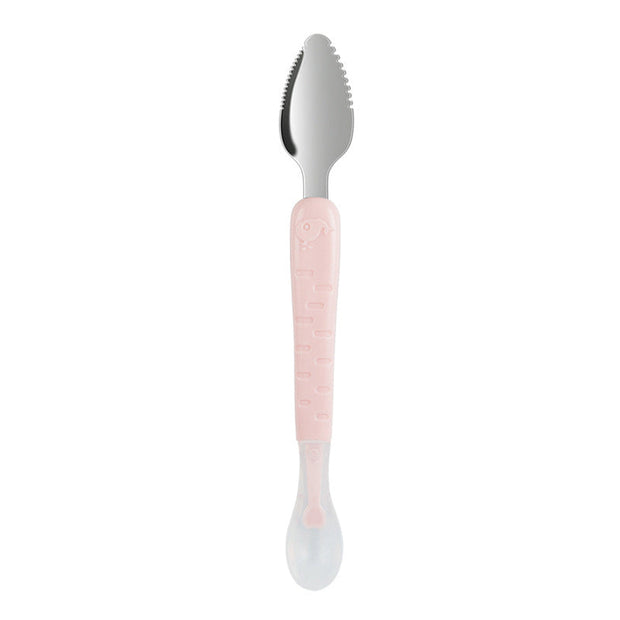 2-in-1 Silicone Baby Spoon – Soft & Safe Feeding Tool