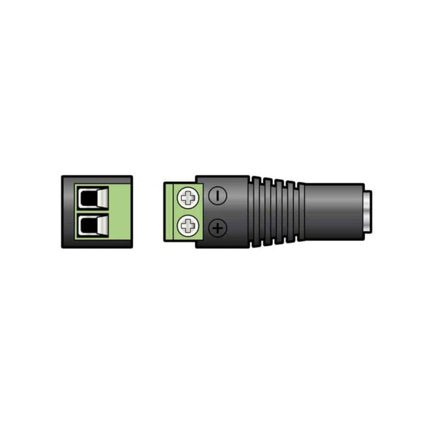 2.5mm x 5.5mm Female DC Connector Socket with Screw Terminals