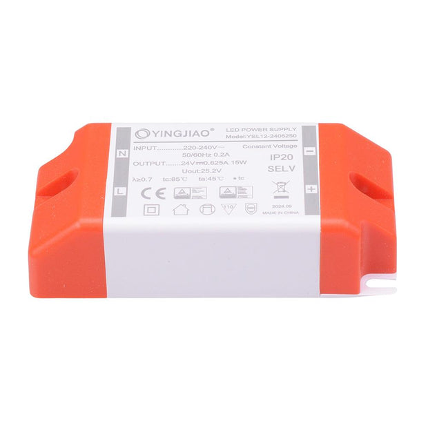 0.625A 24VDC Constant Voltage LED Driver Power Supply 15W