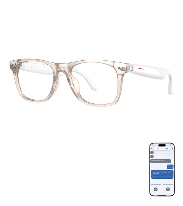 Smart Glasses for Men and Women, Open Ear Bluetooth Audio Glasses, Sunglasses Built in Mic & Speakers, Blue Light Filter & UV Pretection Polarized Lenses, IP65 Waterproof Bluetooth Glasses, E13 06