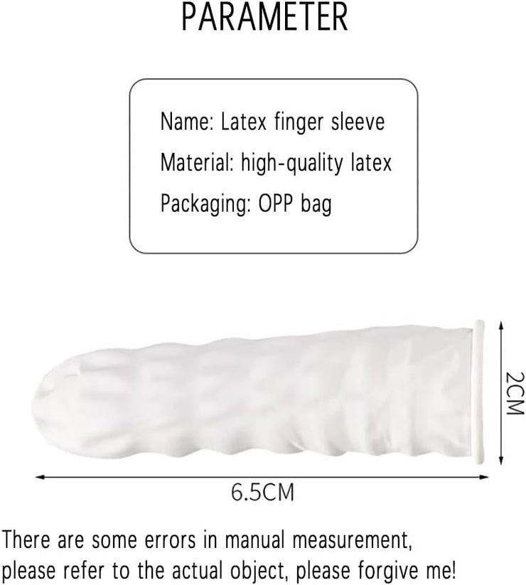 200 Count Latex Finger Cots, Disposable Fingertips Protector Finger Covers, Medium Anti Static Rubber Fingertip Protective Finger Cots for Electronic Repair, Handmade Apply