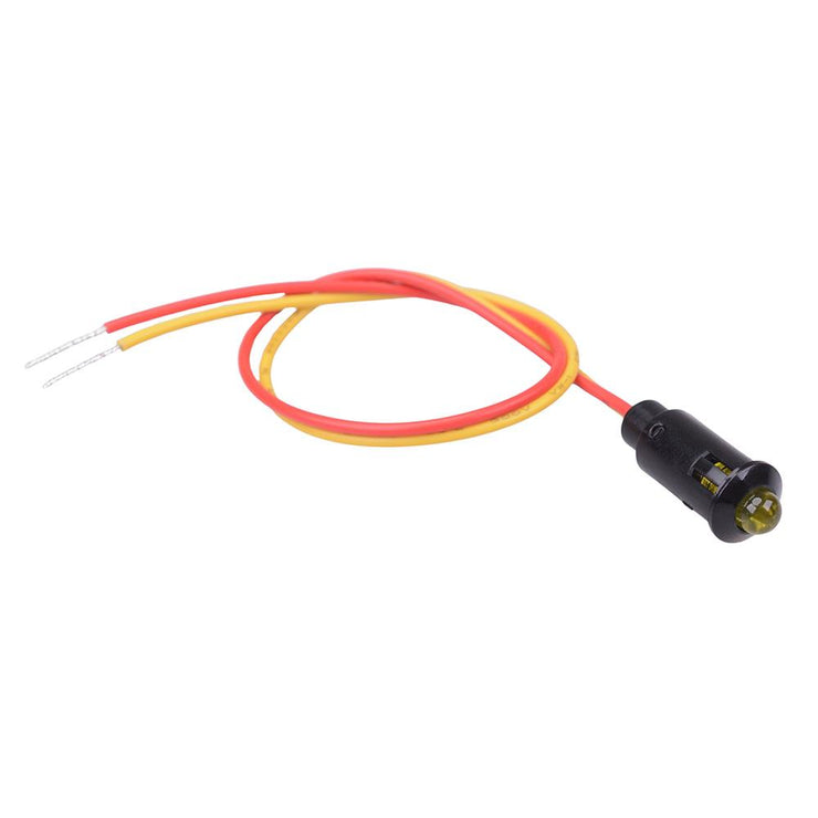 Yellow 24V 8mm Panel Indicator LED Light R9-73L-11