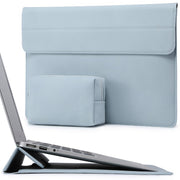 HYZUO 13 Inch Laptop Sleeve Case with Stand for 2025-2018 MacBook Air 13 M4 M3 M2 M1, 2025-2016 MacBook Pro 13 M2 M1, 13" iPad Pro/Air, Surface Pro 11/10/9, XPS 13, with Pouch, Beige