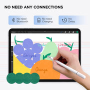 Samsung Pen, Capacitive Disc Tip Pencil & Magnetic Cap Stylus Compatible with All Touch Screens, Pens for iPad pro/iPad 6/7/8th/iPhone, Samsung Galaxy s Ultra Pen, Chromebook,Touch Pad (White)