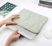 Voova Puffy Laptop Sleeve Carry Case 14-15 Inch, Computer Cover Bag with Accessories Pouch for MacBook Air M2/M3 15, MacBook Pro 14/15, 15” Surface Laptop 5/4, hp chromebook 14, Mint Green