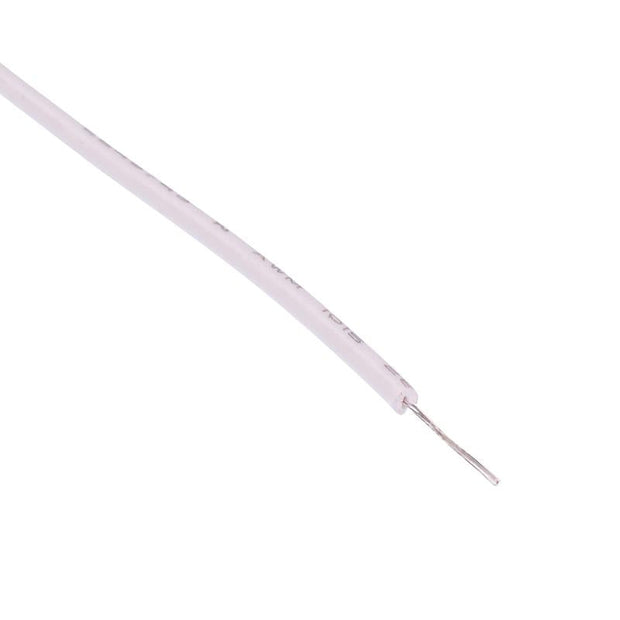 White UL1015 26AWG 7/0.16mm Tinned Copper Stranded Wire (price per metre)