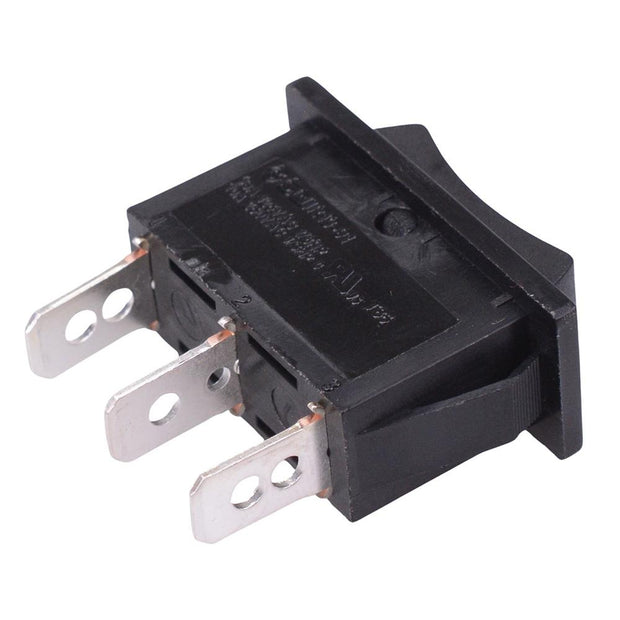 (On)-Off-(On) Momentary Rectangle Rocker Switch SPDT 10A 250VAC R13-91I-01