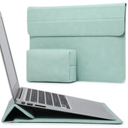 HYZUO 13 Inch Laptop Sleeve Case with Stand for 2025-2018 MacBook Air 13 M4 M3 M2 M1, 2025-2016 MacBook Pro 13 M2 M1, 13" iPad Pro/Air, Surface Pro 11/10/9, XPS 13, with Pouch, Beige
