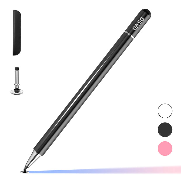 Samsung Pen, Capacitive Disc Tip Pencil & Magnetic Cap Stylus Compatible with All Touch Screens, Pens for iPad pro/iPad 6/7/8th/iPhone, Samsung Galaxy s Ultra Pen, Chromebook,Touch Pad (White)