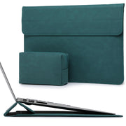 HYZUO 13 Inch Laptop Sleeve Case with Stand for 2025-2018 MacBook Air 13 M4 M3 M2 M1, 2025-2016 MacBook Pro 13 M2 M1, 13" iPad Pro/Air, Surface Pro 11/10/9, XPS 13, with Pouch, Beige
