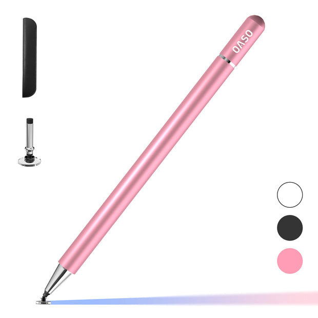 Samsung Pen, Capacitive Disc Tip Pencil & Magnetic Cap Stylus Compatible with All Touch Screens, Pens for iPad pro/iPad 6/7/8th/iPhone, Samsung Galaxy s Ultra Pen, Chromebook,Touch Pad (White)