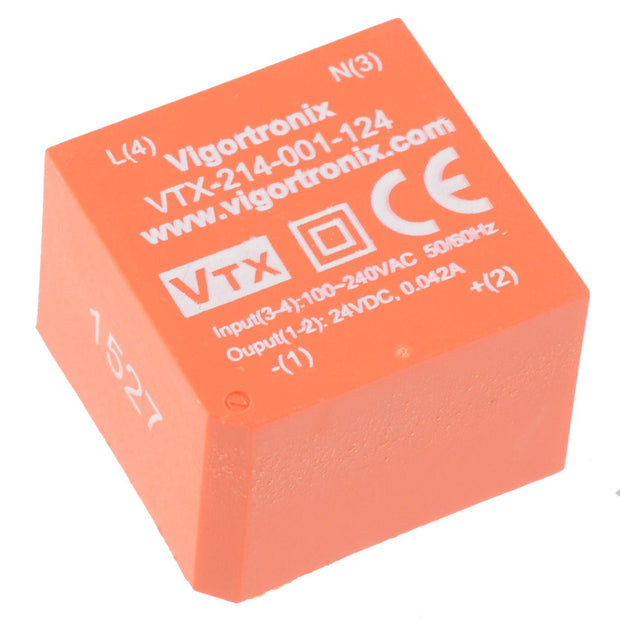 12V AC-DC 1W Single Output Power Supply VTX-214-001-112