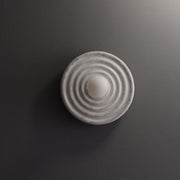 Wall Lamp Rippled Resin Round Shade Gentle Glow for Modern Spaces