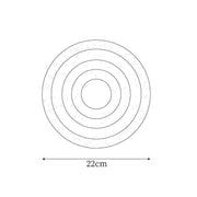Wall Lamp Rippled Resin Round Shade Gentle Glow for Modern Spaces