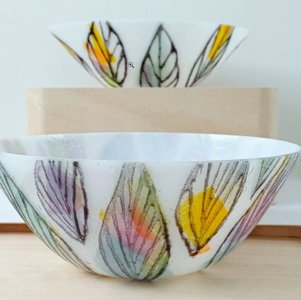 'Bloom ll' - Handcrafted Kiln Formed Glass Bowl
