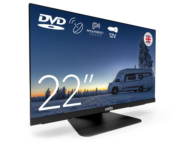 22″ Traveller 12-Volt Full HD TV with DVD Player & Satellite Tuner (EU)