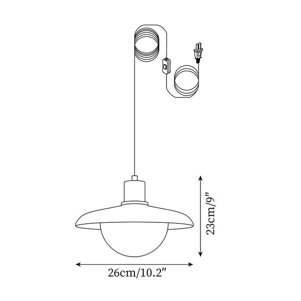 Woodora Plug-In Pendant Light