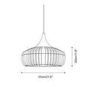 Zivora Natural Bamboo Rattan Pendant Light