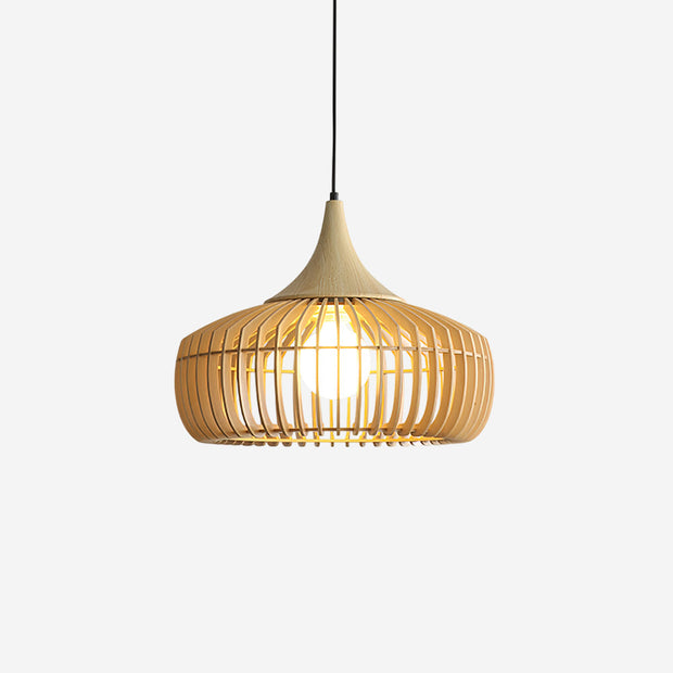 Zivora Natural Bamboo Rattan Pendant Light