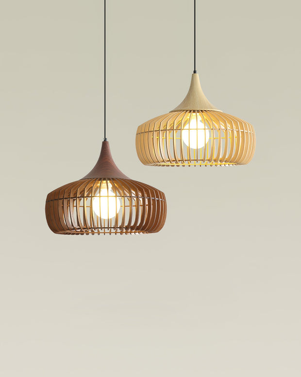 Zivora Natural Bamboo Rattan Pendant Light