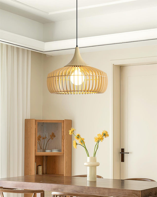 Zivora Natural Bamboo Rattan Pendant Light