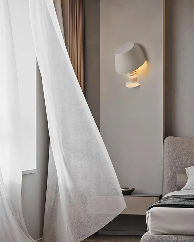 Wall Light Sculptural Plaster Form Uplighting Ambient Minimalist