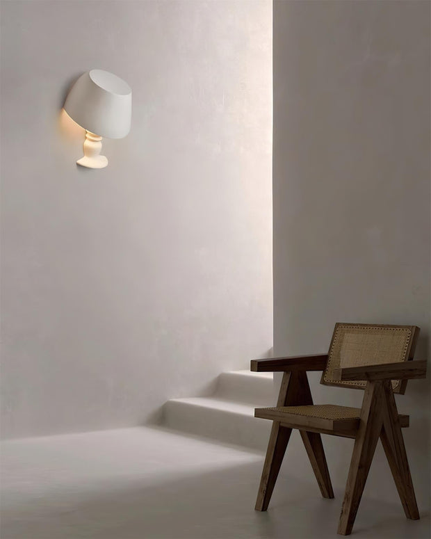 Wall Light Sculptural Plaster Form Uplighting Ambient Minimalist