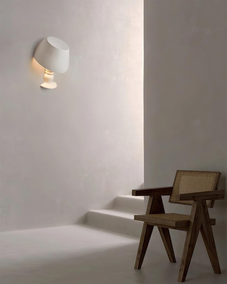 Wall Light Sculptural Plaster Form Uplighting Ambient Minimalist