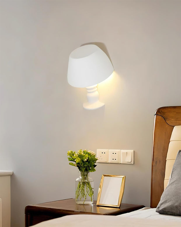 Wall Light Sculptural Plaster Form Uplighting Ambient Minimalist