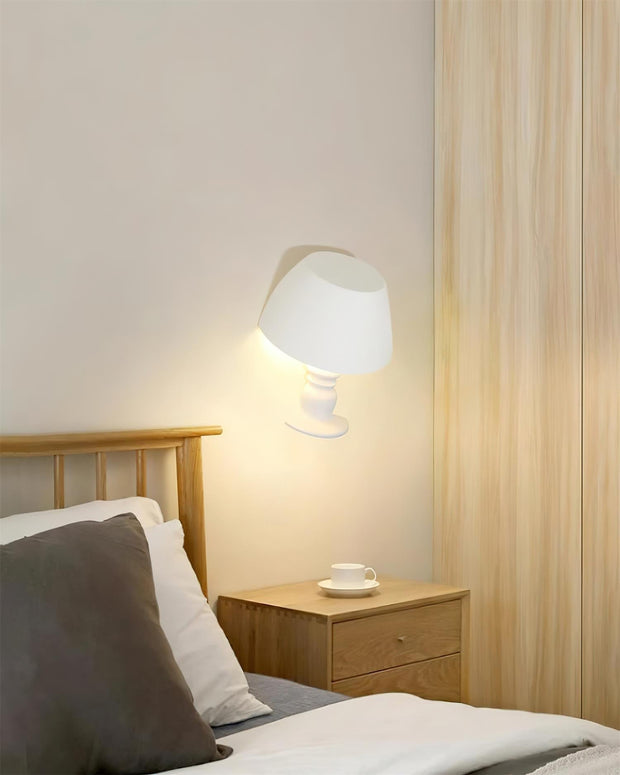 Wall Light Sculptural Plaster Form Uplighting Ambient Minimalist