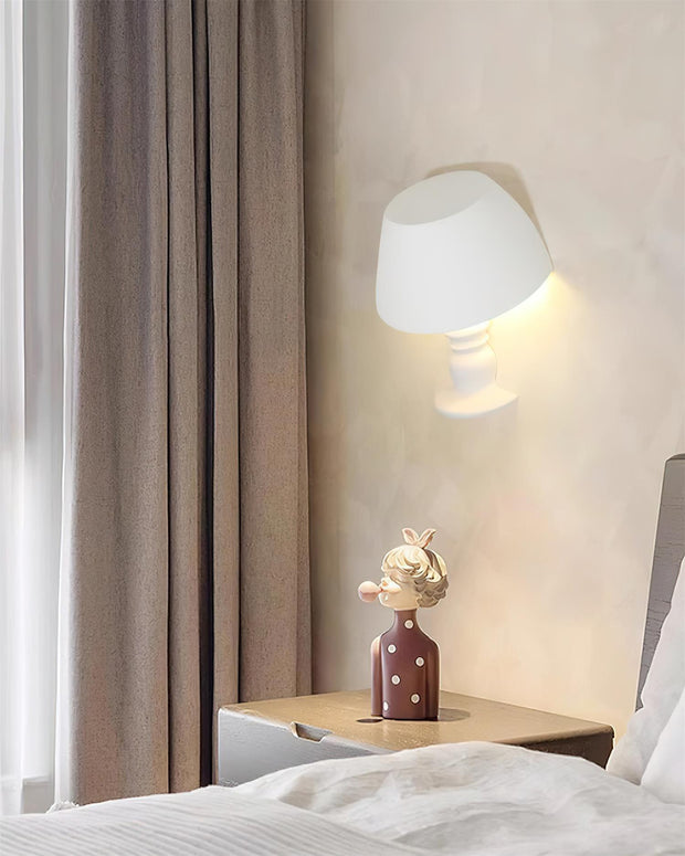 Wall Light Sculptural Plaster Form Uplighting Ambient Minimalist