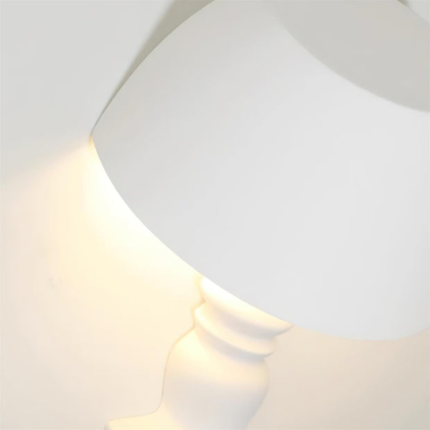 Wall Light Sculptural Plaster Form Uplighting Ambient Minimalist