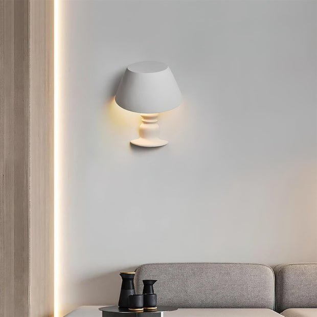 Wall Light Sculptural Plaster Form Uplighting Ambient Minimalist