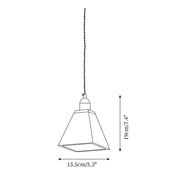 Wood Pendant Lamp Assorted Shapes in Solid Wood and Brass