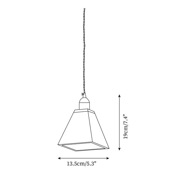 Wood Pendant Lamp Assorted Shapes in Solid Wood and Brass