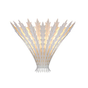 Wall Light Handmade Leaf Motif Metal Body Elegant Sconce