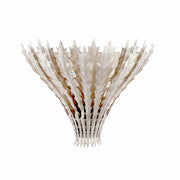 Wall Light Handmade Leaf Motif Metal Body Elegant Sconce