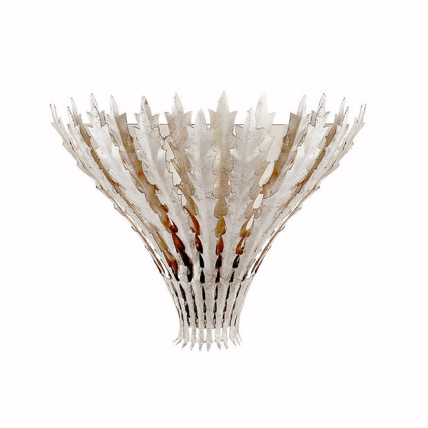 Wall Light Handmade Leaf Motif Metal Body Elegant Sconce