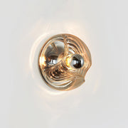 Wall Lamp Swirl Texture Clear Amber Smoke Gray Modern Accent