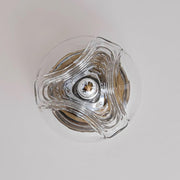 Wall Lamp Swirl Texture Clear Amber Smoke Gray Modern Accent