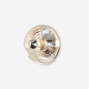Wall Lamp Swirl Texture Clear Amber Smoke Gray Modern Accent