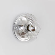 Wall Lamp Swirl Texture Clear Amber Smoke Gray Modern Accent