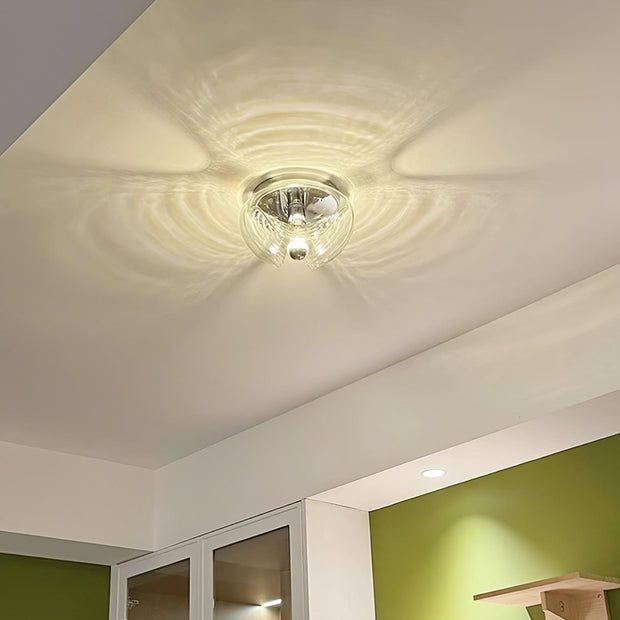Wall Lamp Swirl Texture Clear Amber Smoke Gray Modern Accent